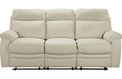 Collection New Paolo Large Manual Recliner Sofa - Ivory
